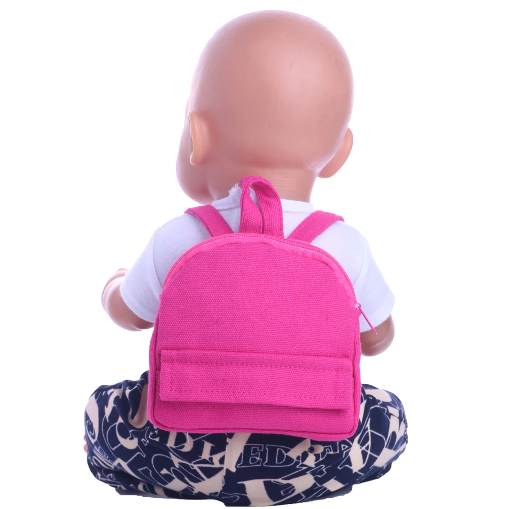 Mochila de muñeca con bonitos patrones de animales, accesorios de ropa para muñecas Reborn de 18 pulgadas y 43cm, bolsa de nuestra generación, regalos para bebés