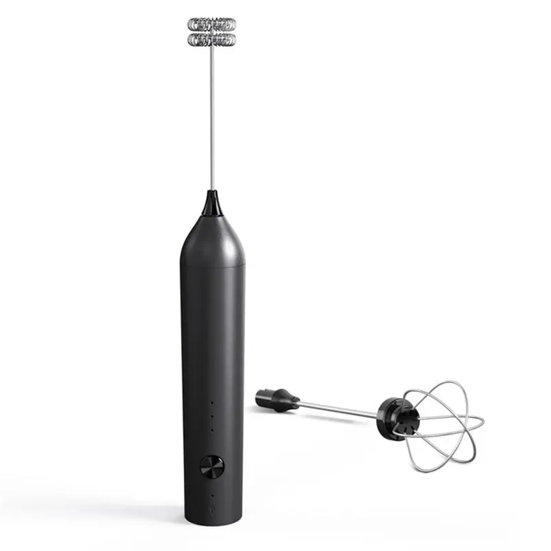 

M02K-Ручной блендер для кофе, электрический мини-вспениватель молока с 3 скоростями перемешивания, перезаряжаемый