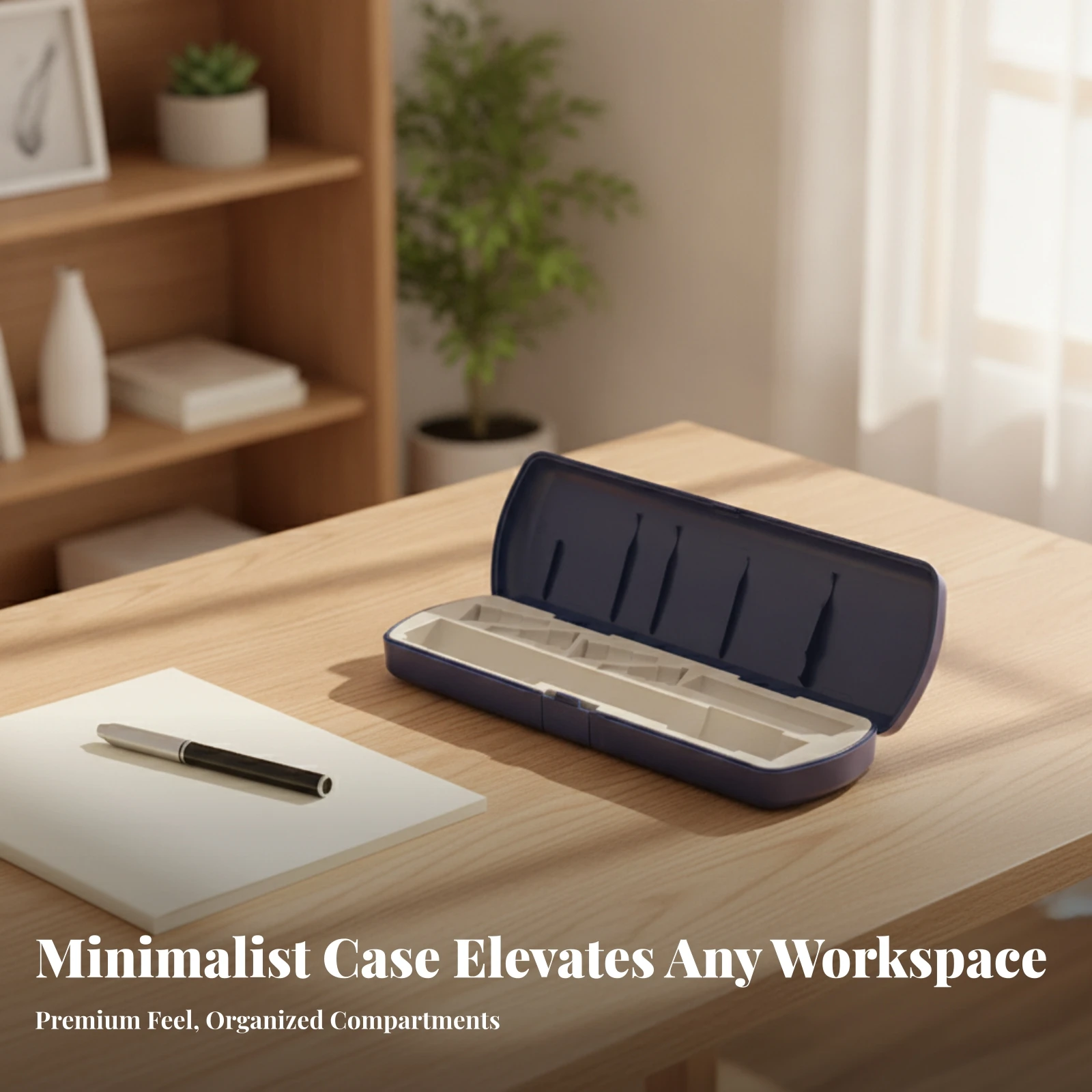 Storage Case with Molded Tray Organized Hard Plastic Case with Hinged Lid Storage Box with Compartments Safeguarding Organizer