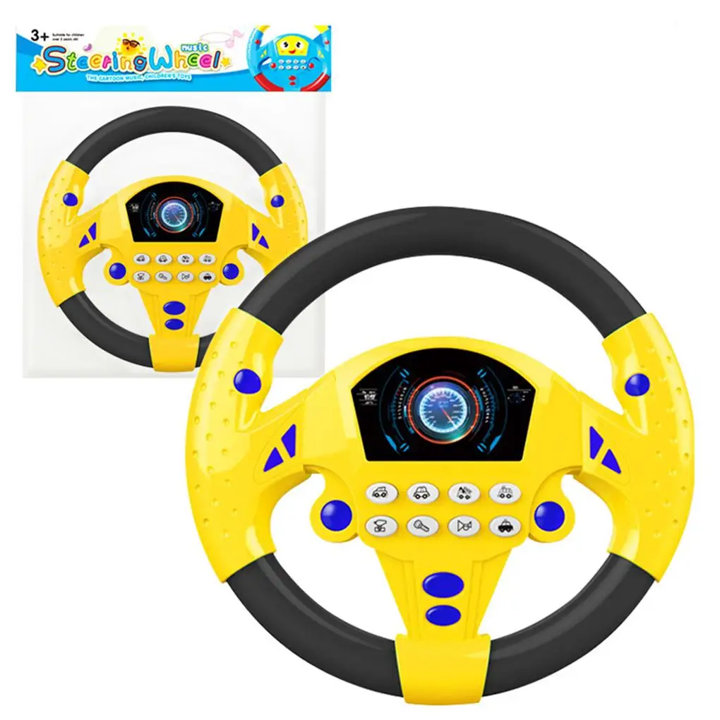 School Children Simulation Steering Wheel Early Learning Educational Electric Interactive Sounding Toy Birthday Gift