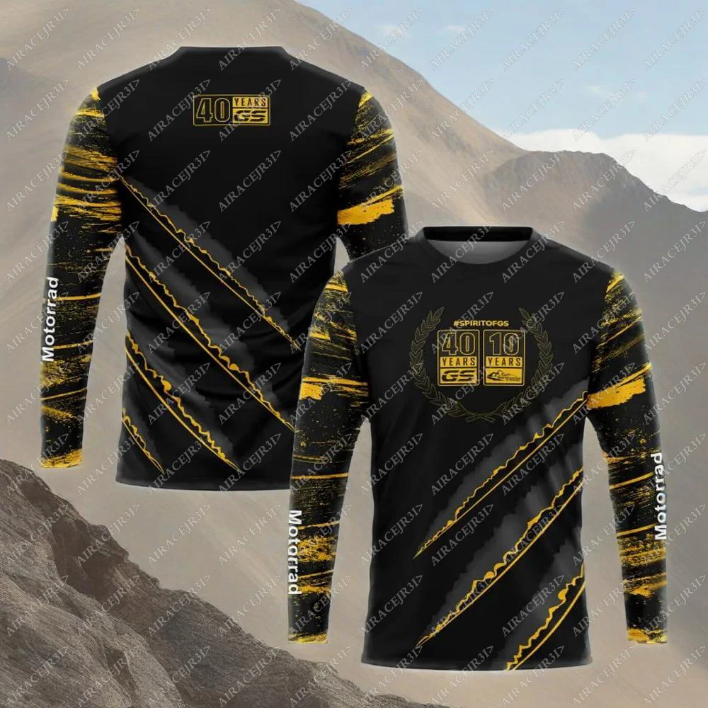

Motorrad For BMW Black Long sleeve T-Shirt Touring Motorcycle Racing ADVENTURE Quick Dry Breathable Anti-UV Jerseys
