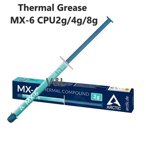10 ชิ้น/ล็อต Arctic MX-6 CUP จาระบีความร้อนสําหรับ PC กราฟิกการ์ดความจุ 2g/4g/8g ใช้งานง่าย, เสถียรภาพทางความร้อนที่ดี