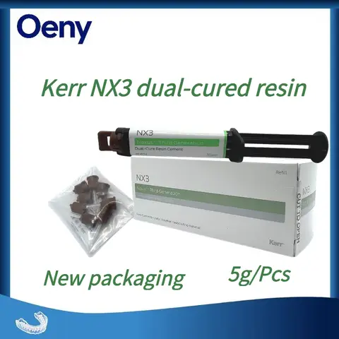 Bilashmart Dental Universal Resin Adhesive Dental Material NX3 Dual Curing Universal Full-etch Self-etch Adhesives Aesthetic Resin 5g/tube