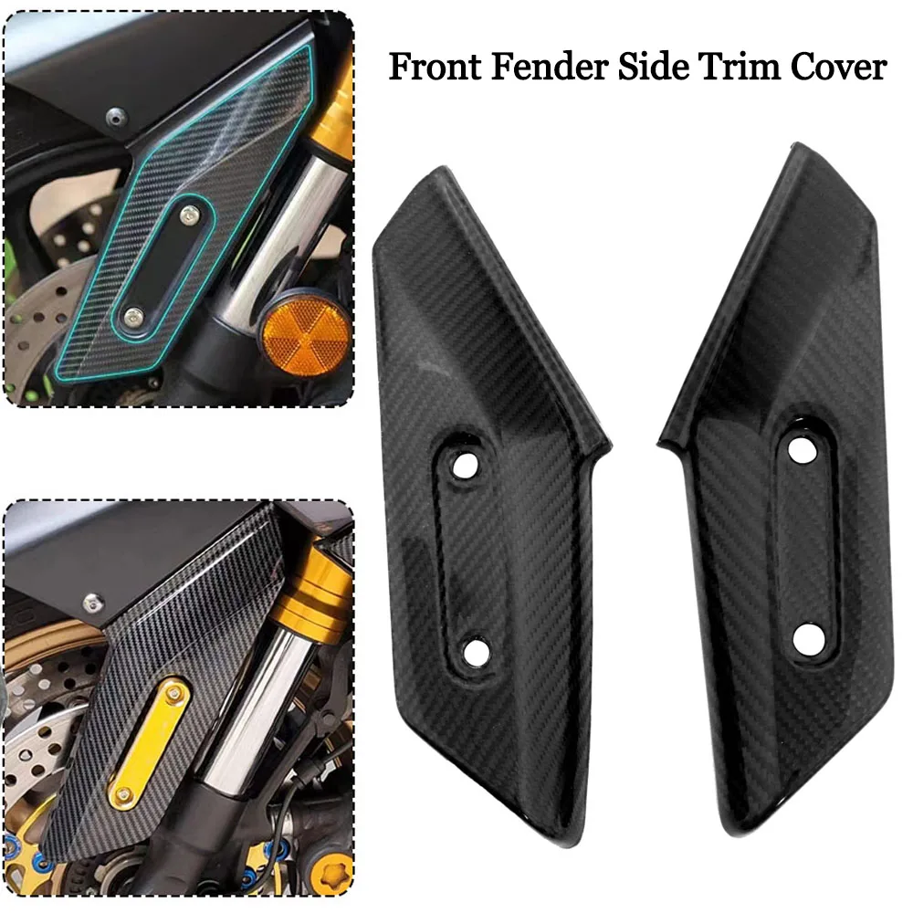 

Motorcycle Accessories 2PC Front Fender Side Trim Cover Carbon Fiber Black For Yamaha TMAX 530 560 2015 2016 2017 2018 2019 2020
