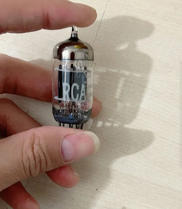 

New American RCA 6189 electronic tube generation 5814A ECC82 12AU7 5963 three mica square ring black screen