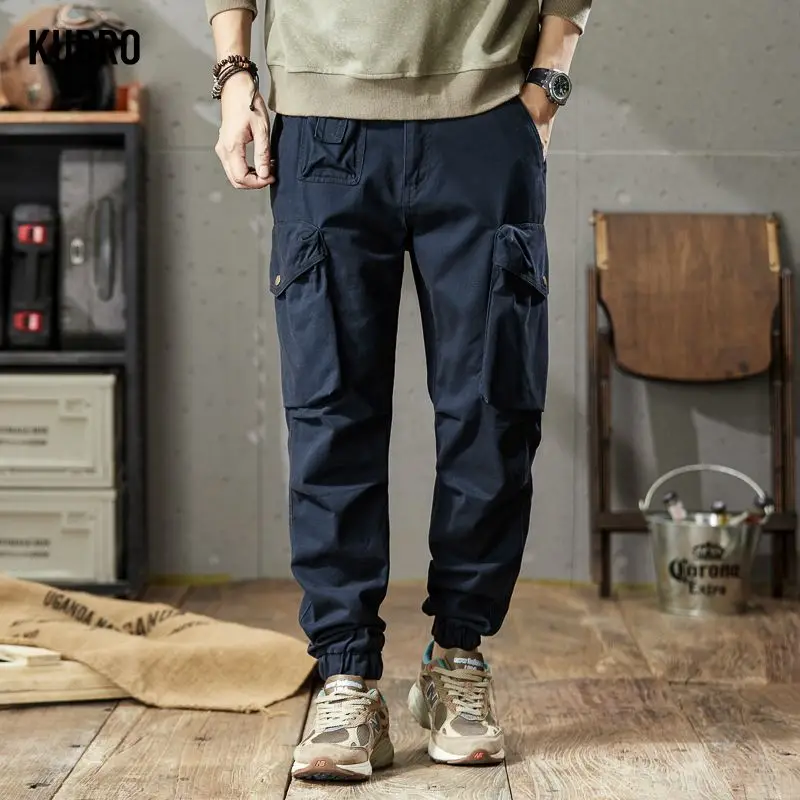 

Joggers Cargo Pants Men Autumn Winter Casual Hip Hop Hit Color Pocket Male Trousers Sweatpants Streetwear Pants Outdoor Workwear