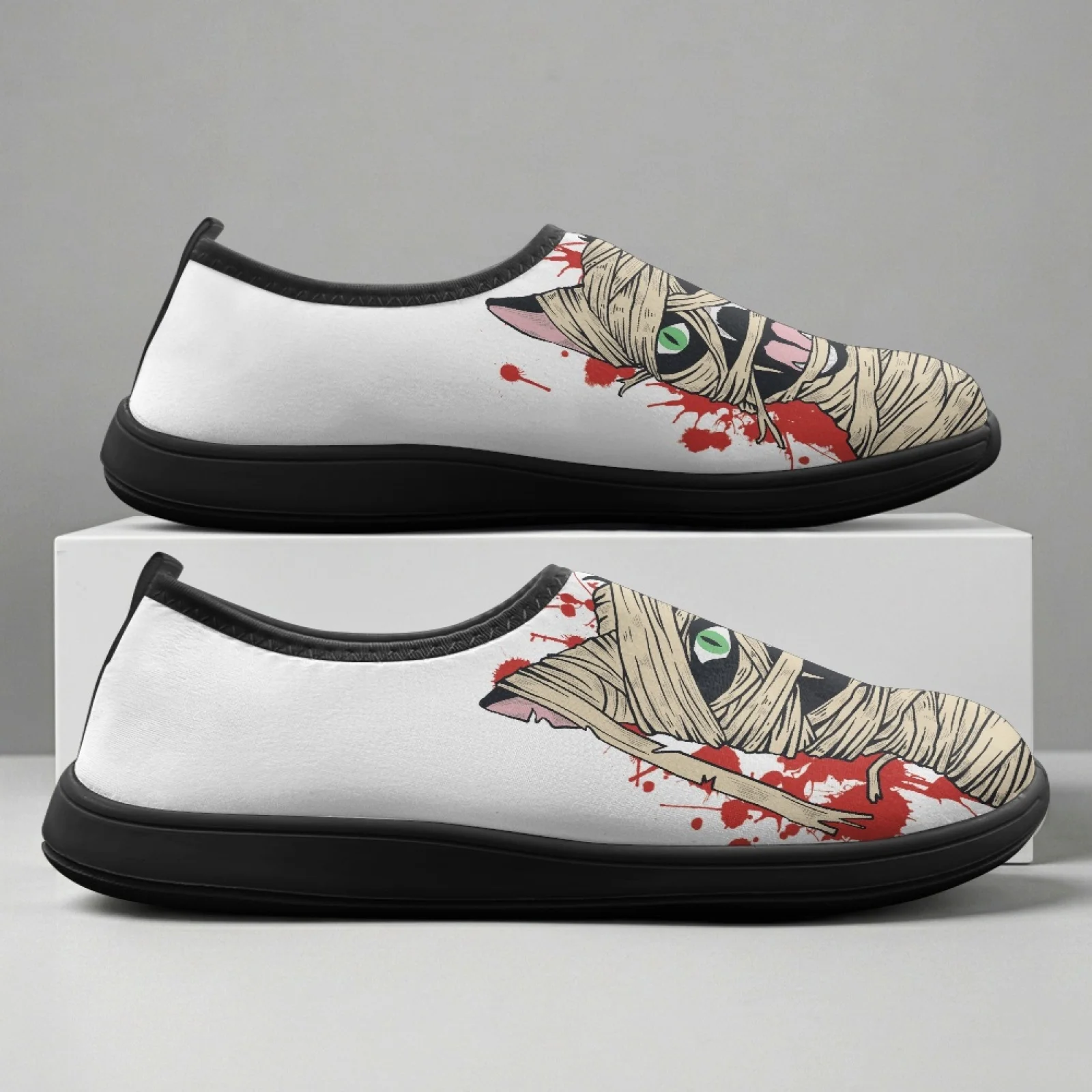 PENSTROLL Injured Cat Pattern Workout Casual Sports Shoe for Walking Polyester & EVA Hiking Shoes Zero Drop Footwear New Trend