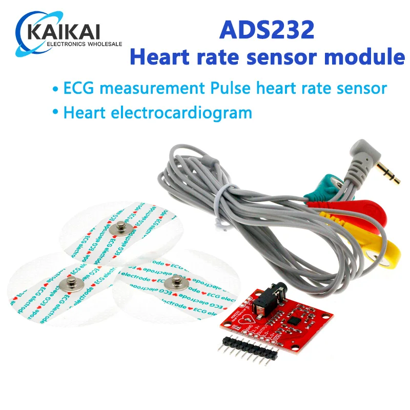 Ecg module AD8232 ecg measurement pulse heart ecg monitoring sensor module kit for Arduino