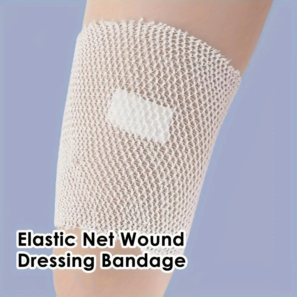 1 Roll Elastic Net Wound Dressing Breathable Bandage Retainer for Adults Ankle Net Tubular Bandage Mesh Tubing Tubular Gauze Fix