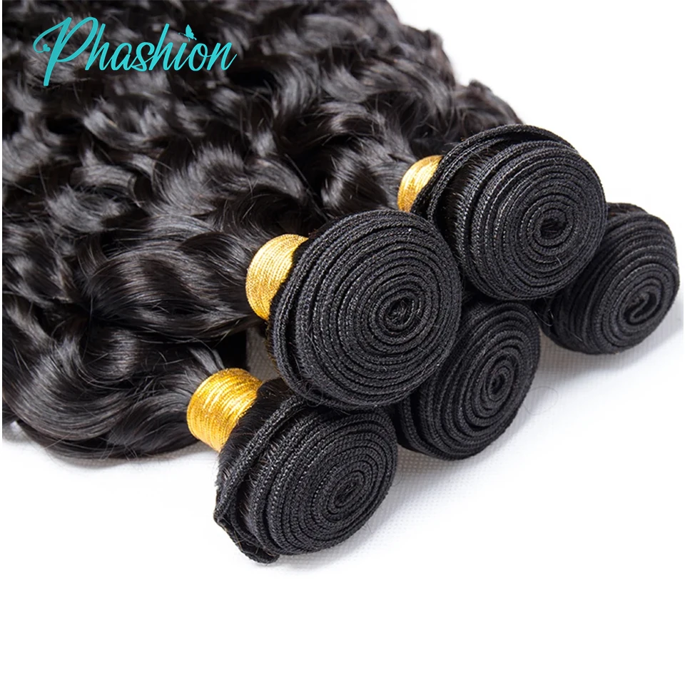 Phashion Water Human Hair Bundles 1/3 Pcs/Lot 30 32 Inch 100% Remy Hair Extensions For Black Women Brazilian Weave On Sale 10A