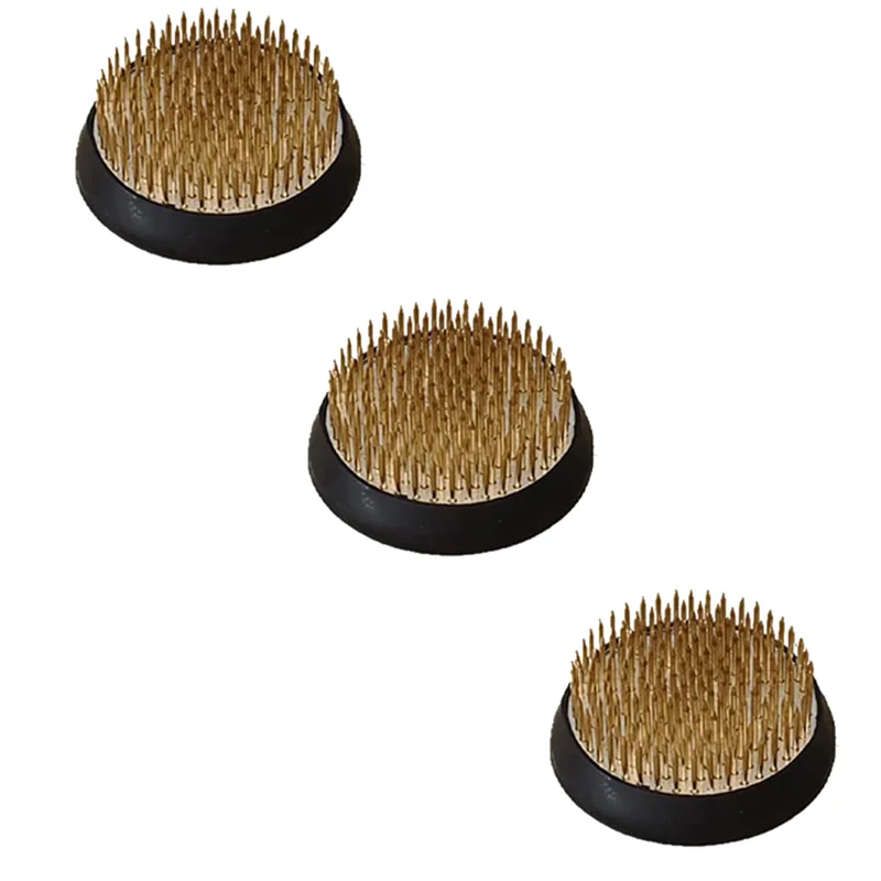 新しい 3 個の花カエルホルダー、2 インチラウンドフラワーアレンジメント Kenzan 日本のピンカエル花の固定と装飾用