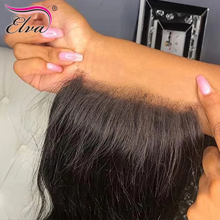 Avenir 100% настоящая HD кружевная застежка 2x6 с глубоким пробором HD кружевная застежка из человеческих волос Прямая и объемная волна HD кружевная застежка Только