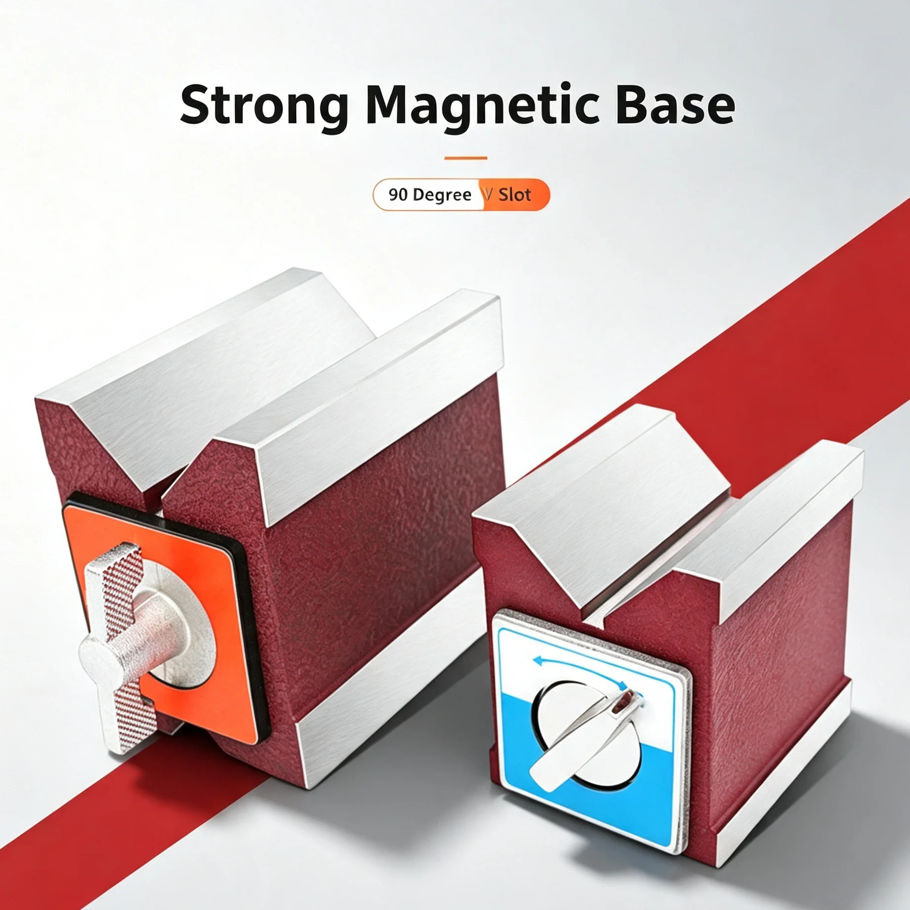 Switchable Magnetic V Block, Magnetic V Holder for Grinding, Wire Cut & EDM Workpiece Positioning