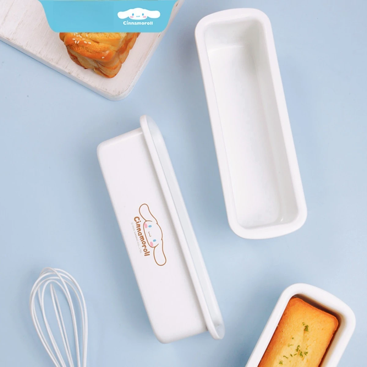 Cartoon Kawaii Lovely Sanrio Cinnamoroll 22cm No Lid Non Stick Loaf Pan Pound Cake Toast Mold Home Baking Tool Cute 2026 New