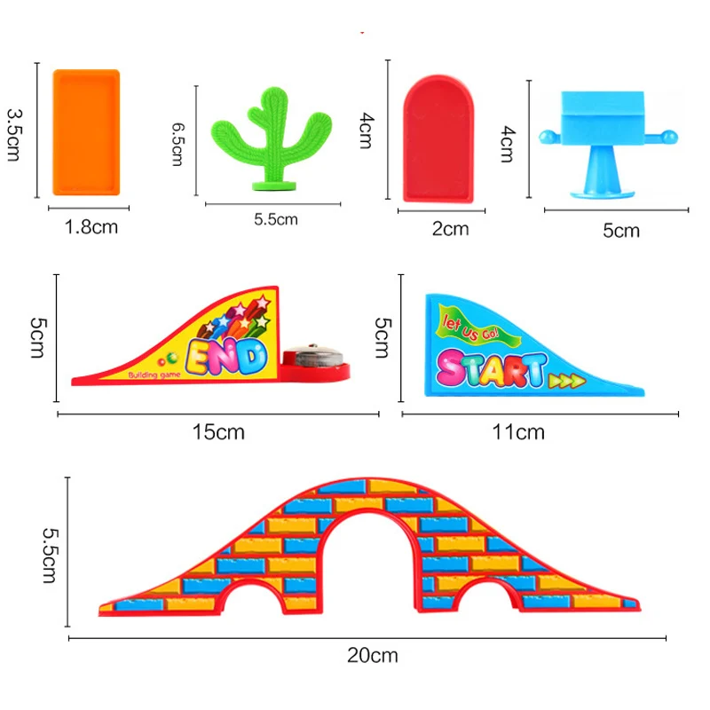 Train  Blocks Building Stacking Toy Gift For Boys Girls Kids