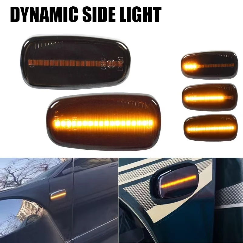 2Pcs Amber LED Side Marker Light Tuan Signal Lamp For Toyota Land Cruiser 200 Prado 120 Altezza Wish WiLL Cypha VS Prius 2 RAV4