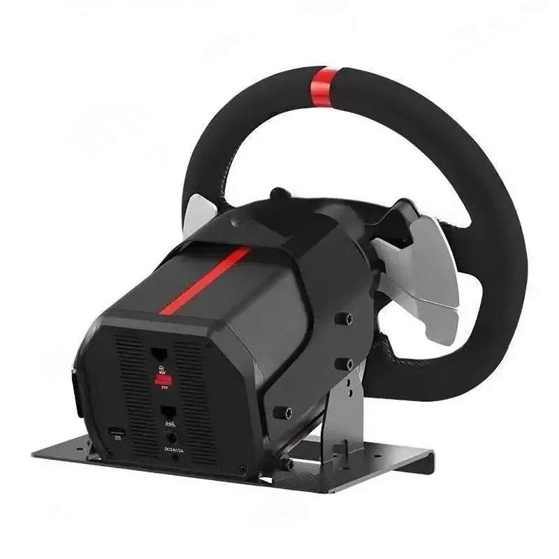 V10 Force Feedback Racing Game Steering Wheel 900 Degrees Compatible With PC