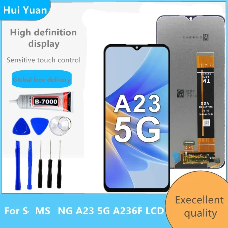 6.6 inches For Samsung  A23 5G A236 A236B A236U LCD Display Touch Screen with frame Digitizer Assembly For A23 5G A236U1 Screen