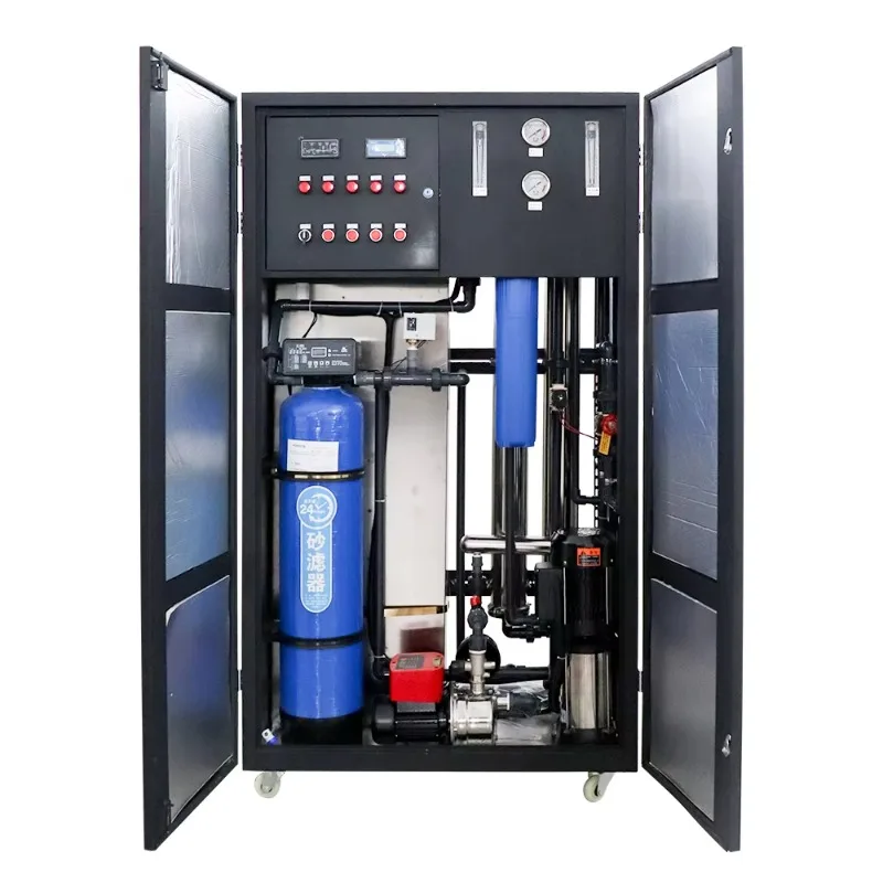 Integrated 500LPH RO Water Treatment System Stainless Steel Industrial Purifier Pump CE ISO Certified Eco-Friendly For Beverage
