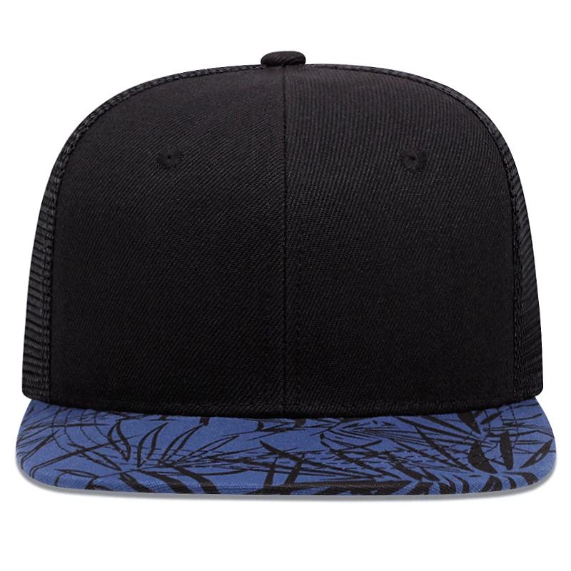 New Bamboo Leaf Printed Duck Tongue Hat Vintage High Quality Hip Hop Baseball Hat Outdoor Sports Sunshade Hat