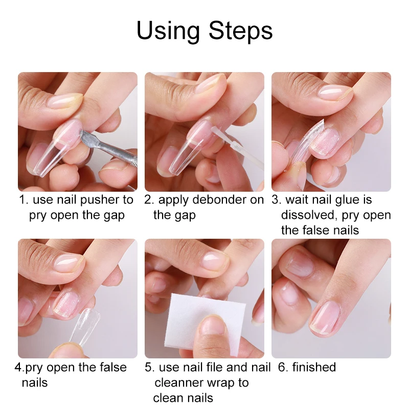 10ml Glue Debonder For Removing False Nails Rhinestone Remover Tools Manicure Accessories Fake Nail Tips Fast Dissolve Liquid