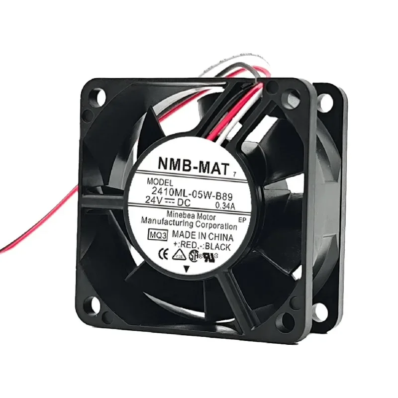For NMB 2410ML-05W-B89 24V 0.34A Stop Alarm Inverter Cooling Fan 6025 60 * 60 * 25MM