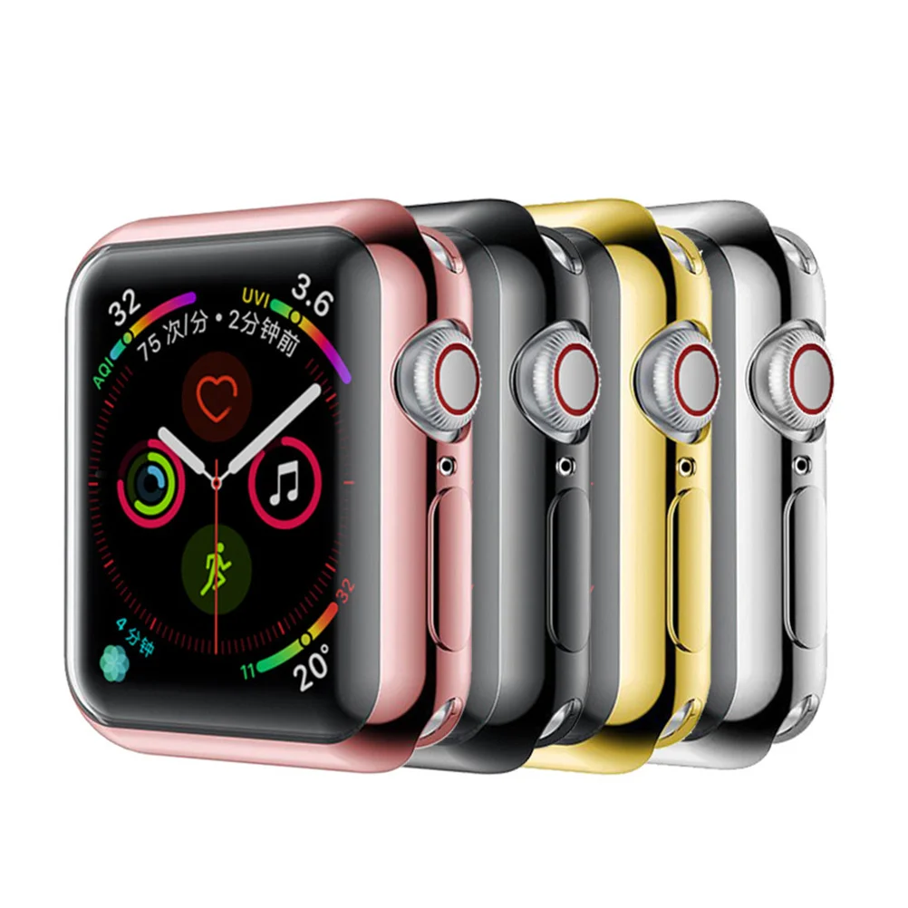 Tpu Smartwatch Shockproof Case Compatible 4 40Mm Full Coverage Protector Dustproof Scratch Resistant Screen