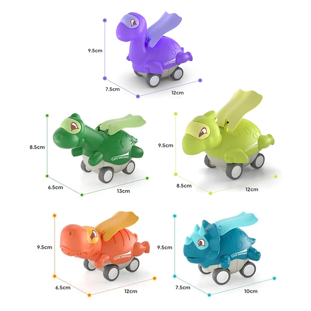 Dinosaur Car Toy With Cute Cloak Durable Insteresting Game Playthings Gift For Children's Day