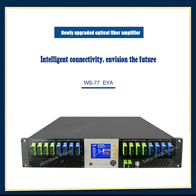 8/16/32 port EDFA optical amplifier 1550nm with WDM, 19-23dBm for cable TV networks, high-power fiber optic transmission equipme