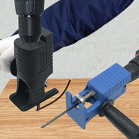 Wood PVC Steel Pipe Cutting, Portable Reciprocating Saw Adapter Electric Drill Modified Electric JigSaw Curve Saw Power Tool