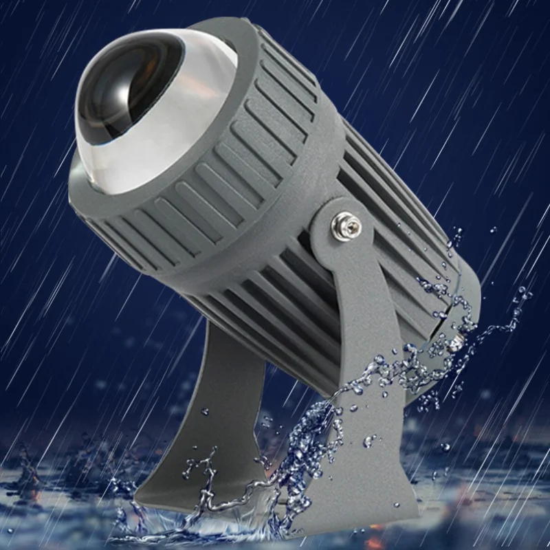 Modern Aluminum Spotlights Outdoor Waterproof For Garden With High-power Led Landscape Lighting Fixtures Adjust The Light Angle