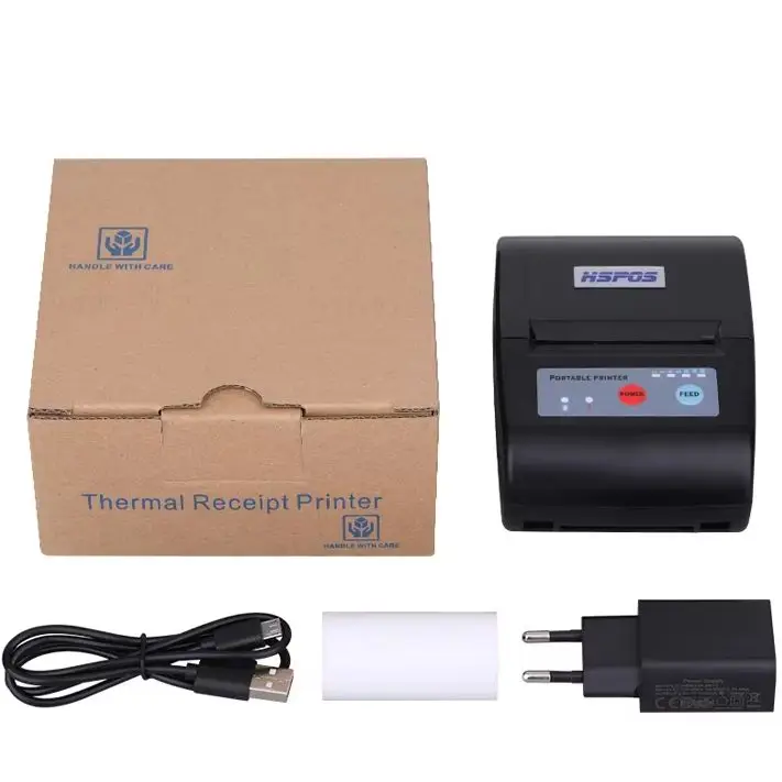 

Портативный Bluetooth-принтер HS-585 с термопечатью, поддержка различных языков, интерфейс Type-C Bluetooth.