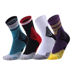Brothock Stars Professional basketball socks Sports socks for men training running outdoor breathable elite non-slip high socks