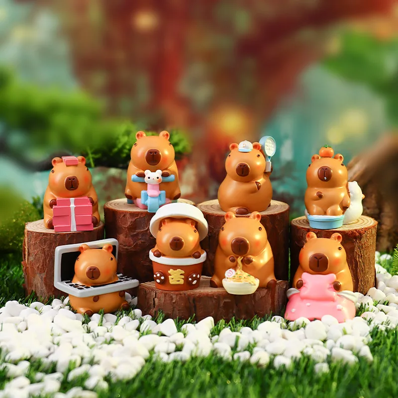 Wholesale Capybara Daily 2 Generation Blind Box Desktop Cute Kapibara Ornament Mysterious Box Surprise Gift For Girls And Kids