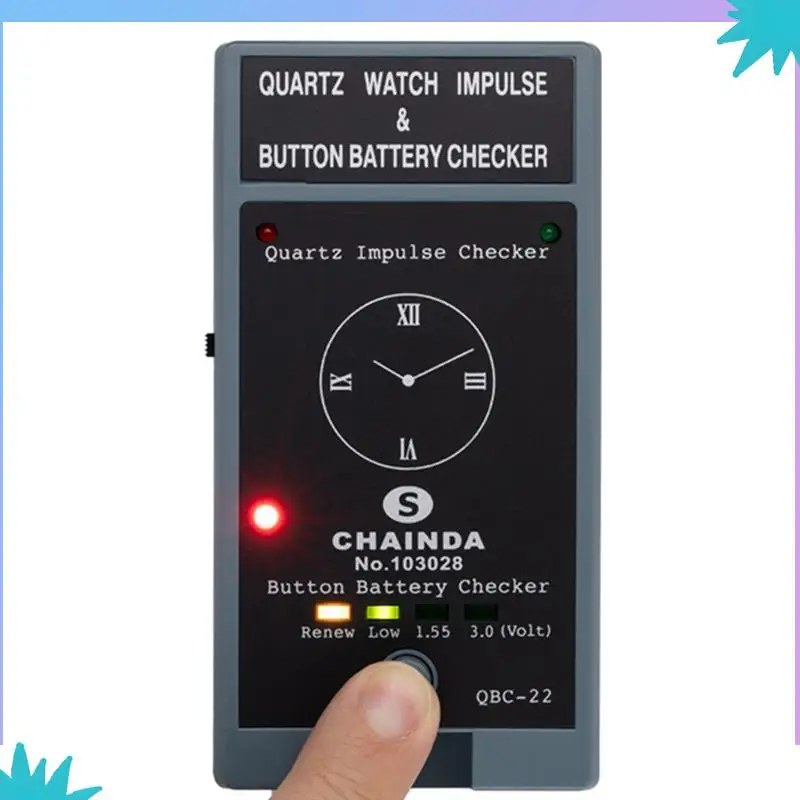 Tester mechanizmów kwarcowych ABZW z pulsacyjnym wyjściem, sprawdzanie poziomu napięcia baterii guzikowej dla zegarmistrzów.