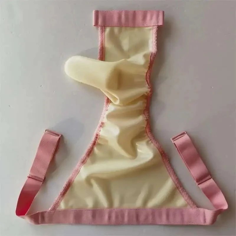 

Men Sexy Latex Underpant Seamless Physiological Bullet Separation Panties Fetish Latex See Through Briefs Sissy Erotic Lingerie