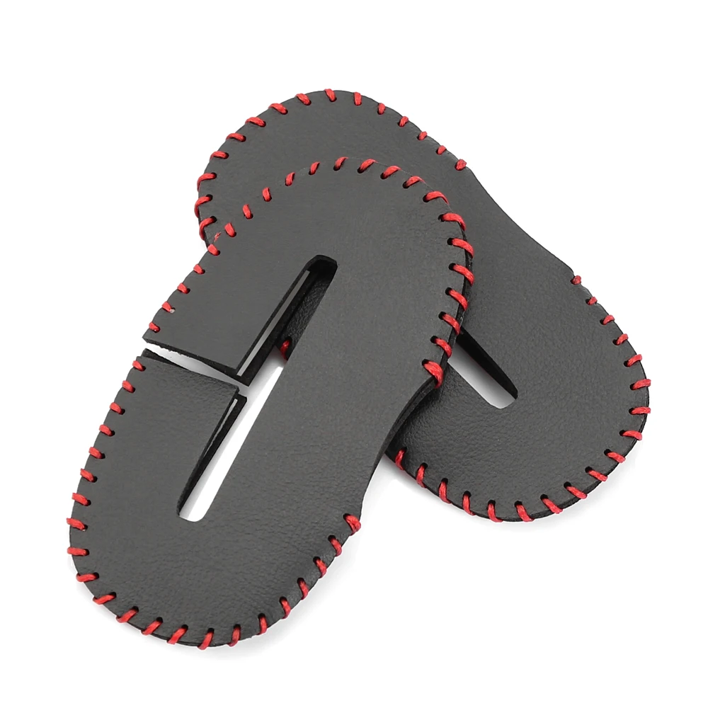 Universal Car Seat Belt Buckle Clip Protector leather Interior Button Case Anti-Scratch Cover Safety Accessories