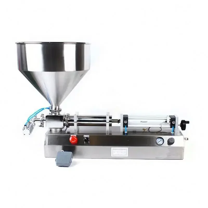 automatic small piston beverage honey shampoo cosmetic plastic paint bottle liquid paste filling machine Hot sales