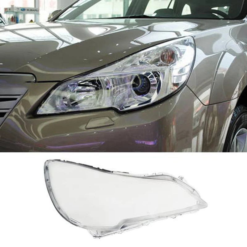 Car Front Headlight Cover Shell Transparent Lampshade Headlight Cover Lens For Subaru Outback 2010-2014