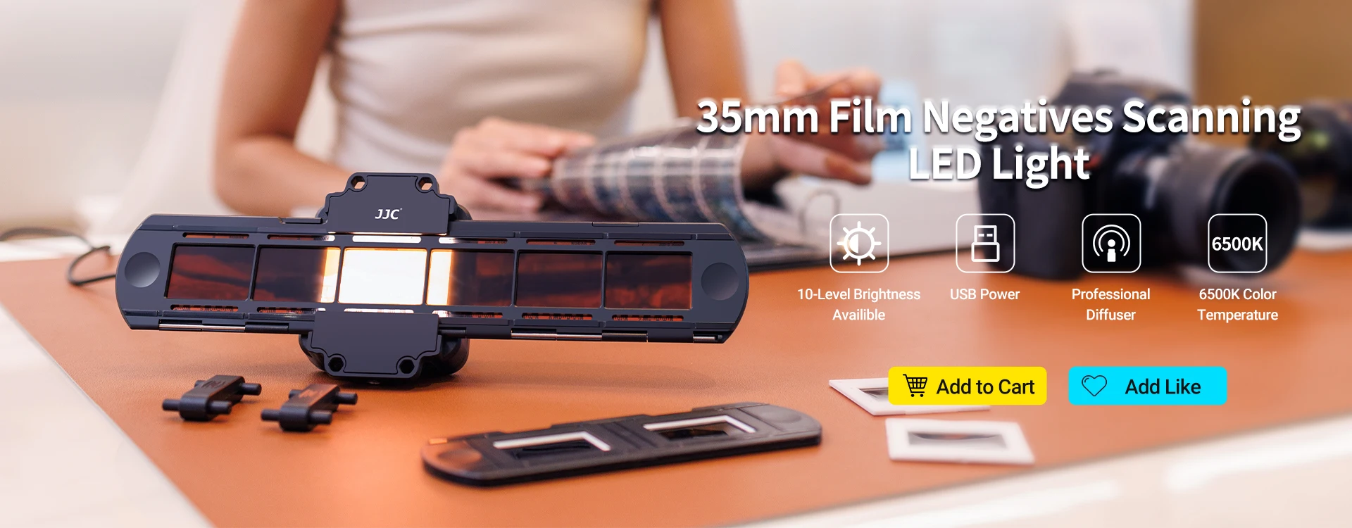 Scanner Per Diapositive E Pellicole ETone 120/135/4x5 - Visualizzatore Con Luci USB