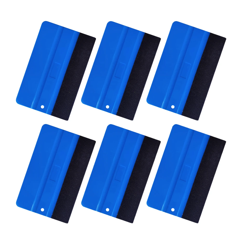 

5Pcs 12.5x8cm Vinyl Squeegee Applicator Car Sticker Carbon Film Install Felt Fabric Scraper Window Film Tinting Vinyl Wrap Tool