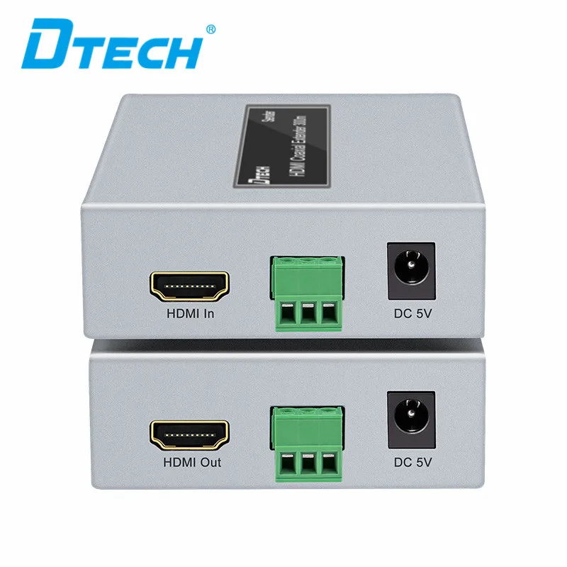 DTECH High Quality HD 4K HDMI Fiber Extender  20KM Supports 3840*2160@30Hz Resolution