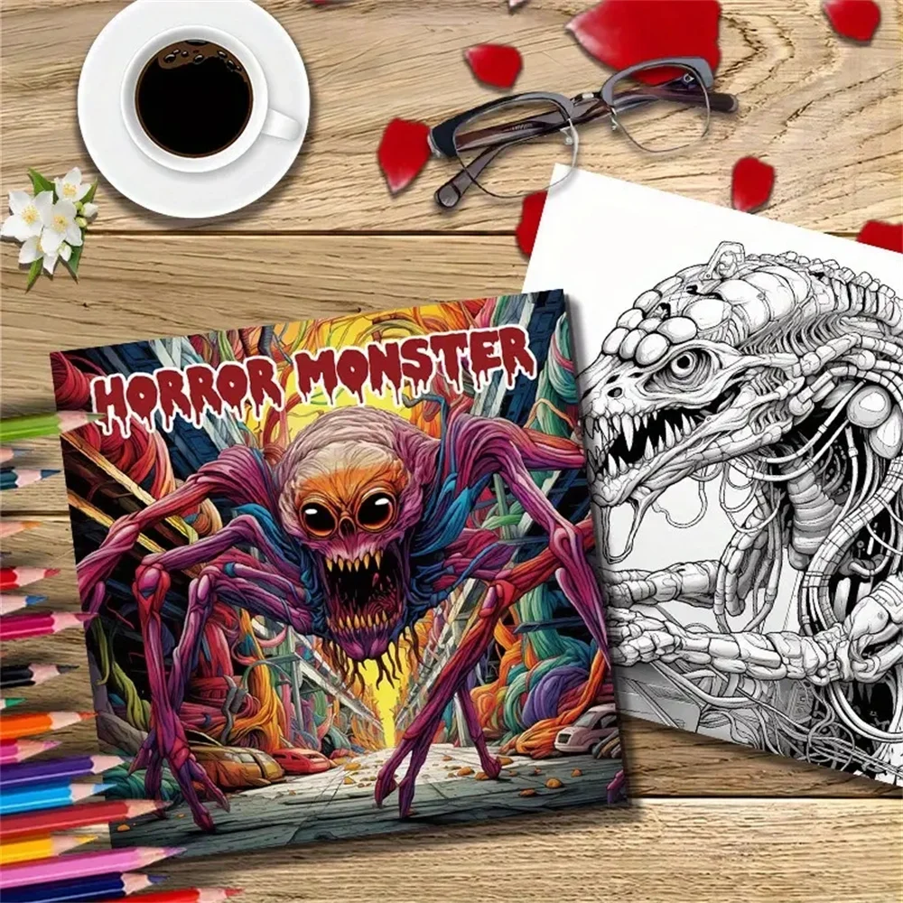 Книга-Раскраска с двойными страницами, 20 страниц