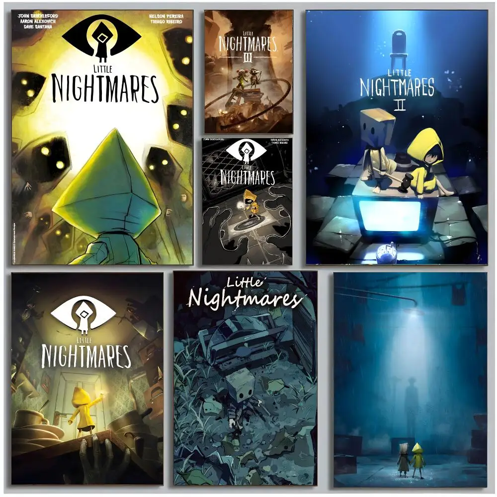 Spooky Game L-Little Nightmares Poster Modern Wall Art Bedroom Living Room Print Unframed