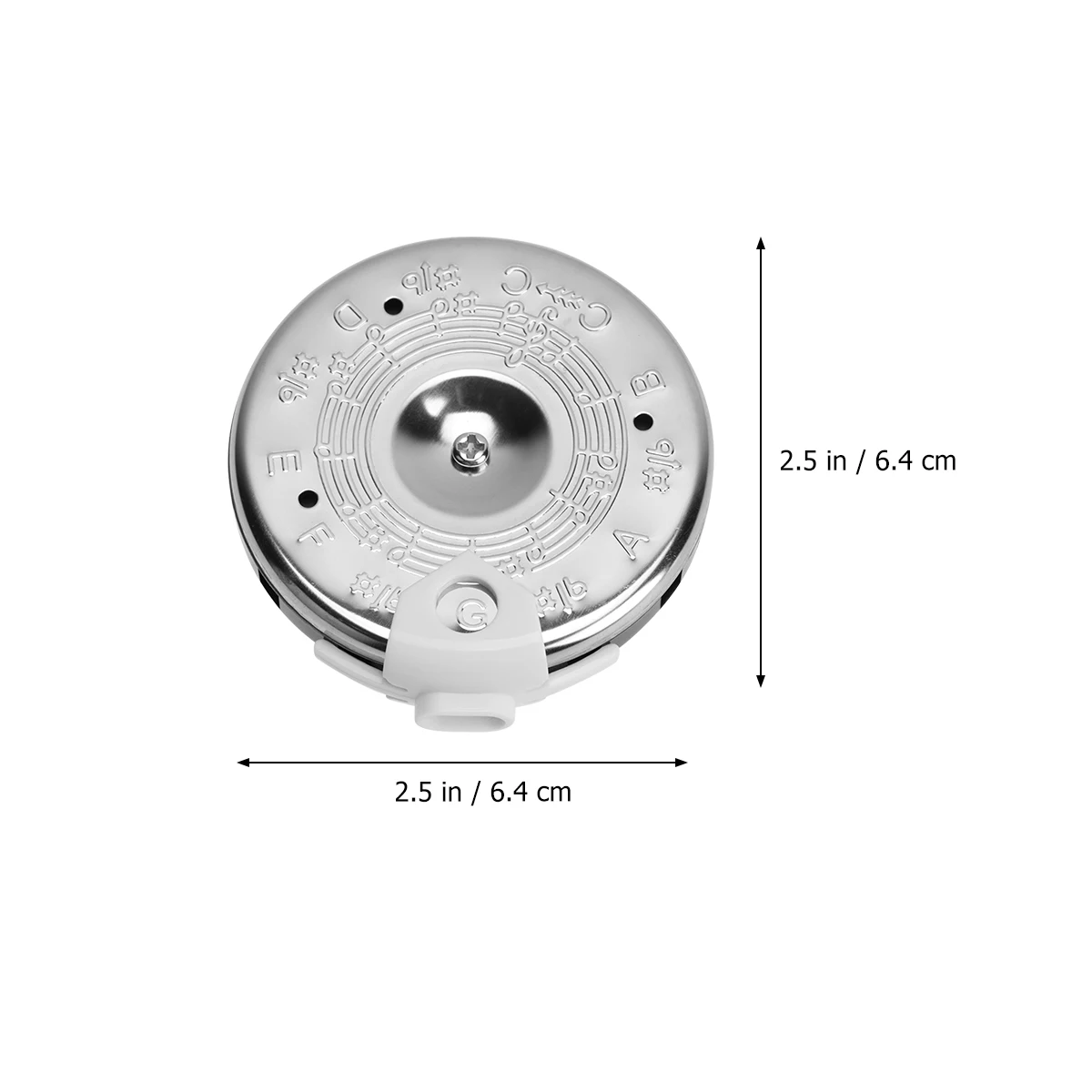 

13 Tone Tuner Professional Guitar Violin Bass Multipurpose Instrument Pitch Pipe Lightweight Durable Silver