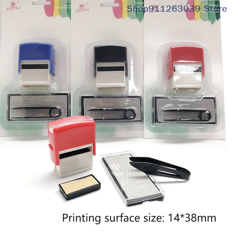 Handicrafts Printing Rubber Stamp Kit DIY Personalized Self Inking Business Address Name Number Letter Stamp