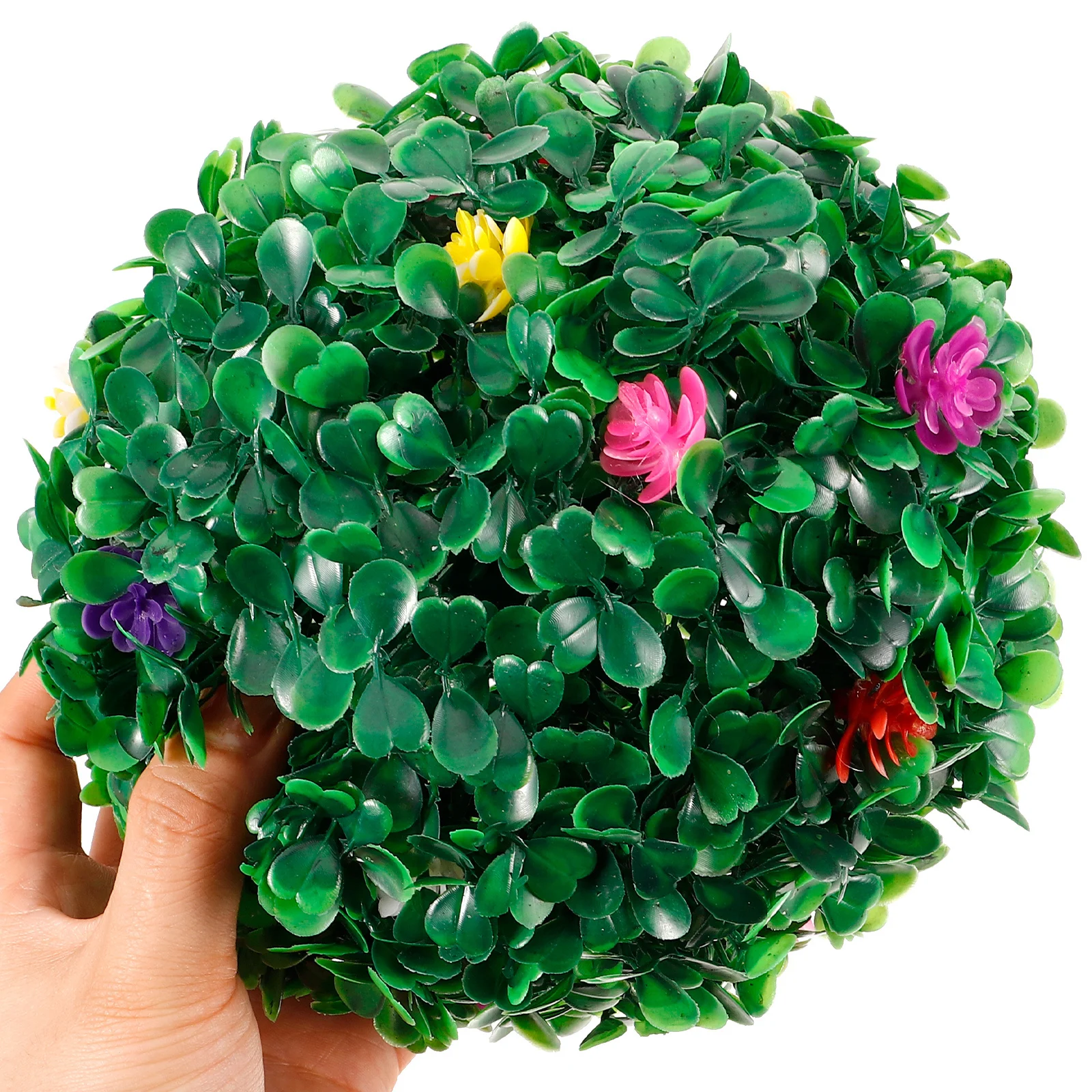 

18Cm Fake Plant Ball Hanging Topiary Ball Decorative Ceiling Ornament for Living Room Mall Hotel Green Leaf Decorative Balls