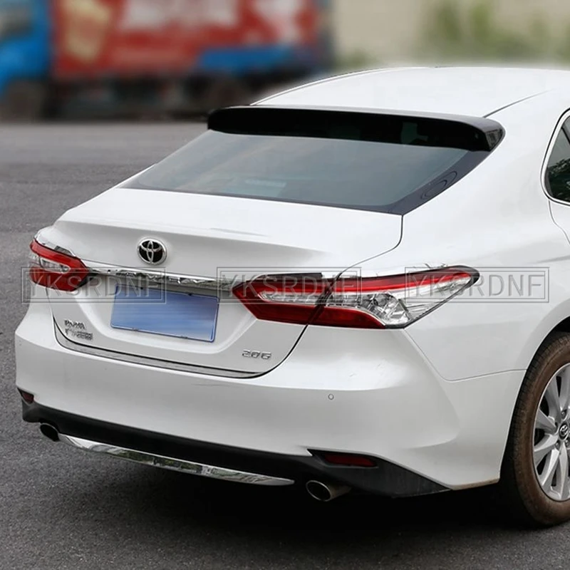 Para Toyota Camry Spoiler 2018 + Material ABS de alta calidad alerón trasero de Color de imprimación de ala trasera de coche para alerón Toyota Camry