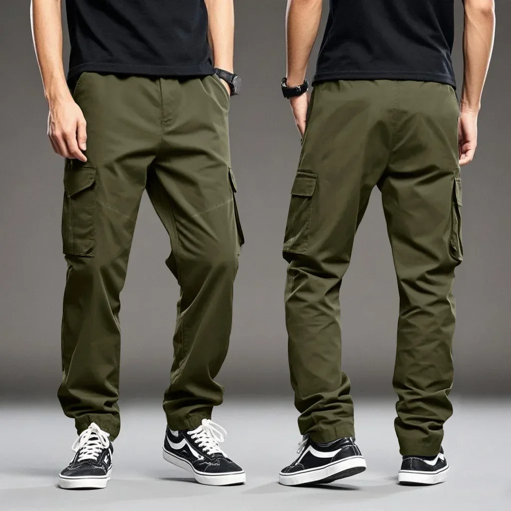 

Spring and autumn American outdoor men tactical overalls May khaki multi-pocket sports jogging casual pants 남자 바지