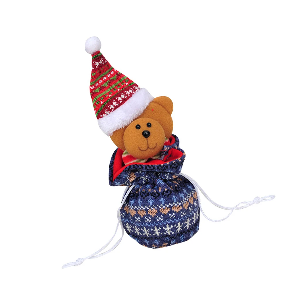 

Christmas Tree Ornaments Storage Bags for Kids Candy Apple Gifts Large Capacity Portable Party Favors Drawstring Bag Holiday